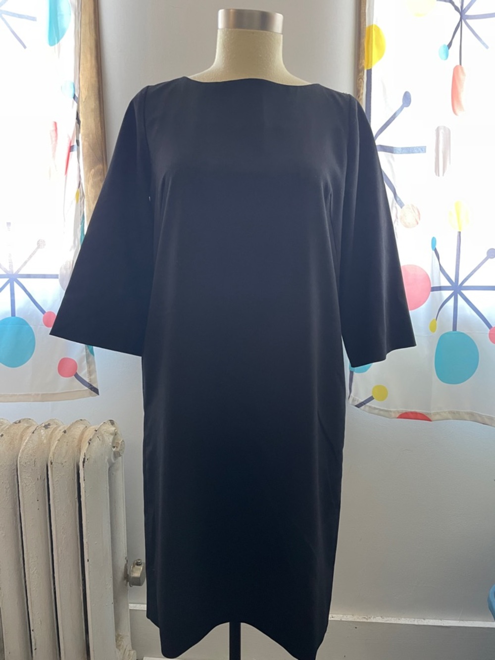 Roberta Freymann Classic Black Shift Dress S size